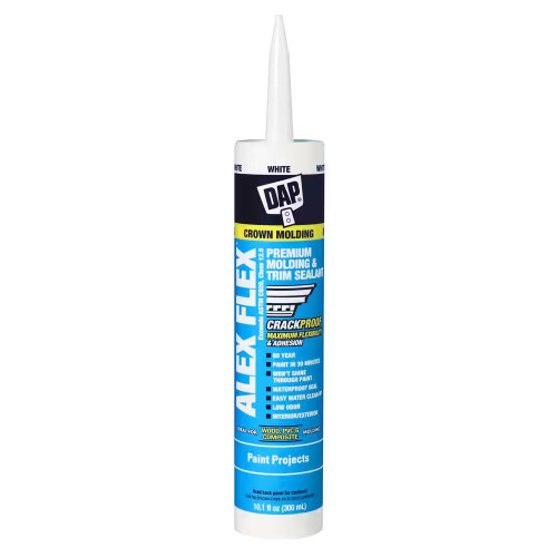 DAP Alex Flex White Latex Premium Molding and Trim Sealant 10.1 oz.