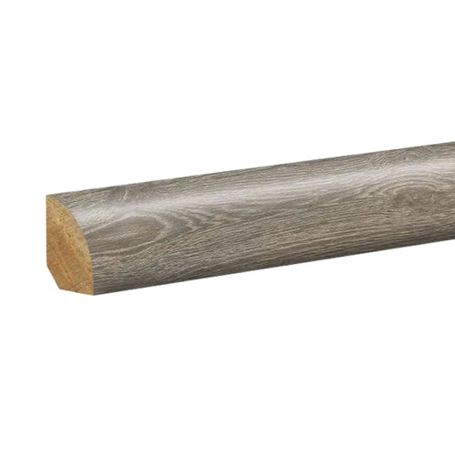 5/8 in. x 3/4 in. x 94-1/2 in. Quarter Round Molding - Flint Grey