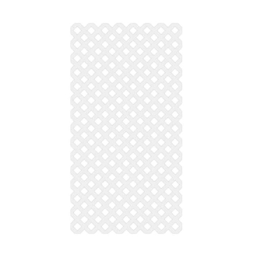 4 ft. x 8 ft. Garden Vinyl Lattice - White