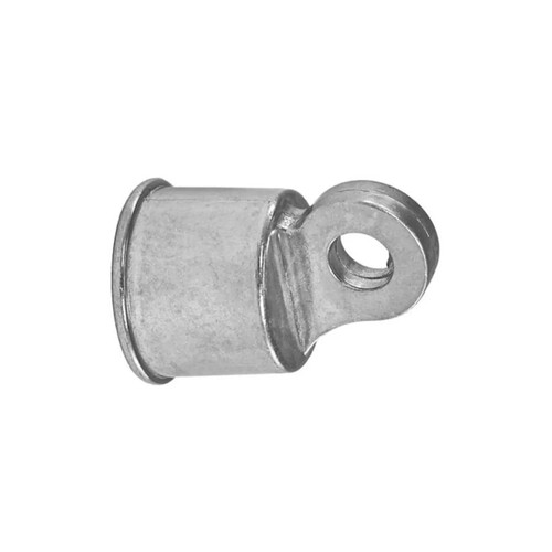 1-3/8-in. Aluminum Chain Link Fence Rail End - Polished Silver