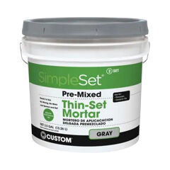 3.5 gal. Pre-Mixed Thin-Set Mortar - Gray