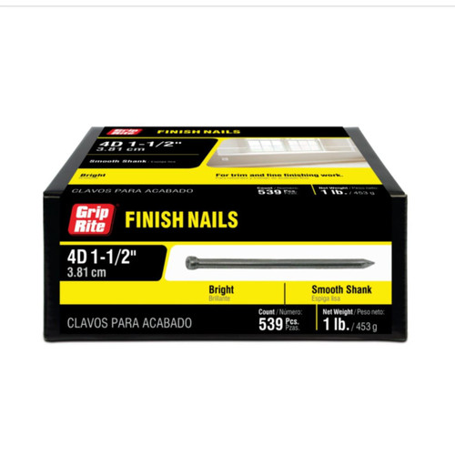 GRIP-RITE 4F1 #15 x 1-1/2 in. 4D Bright Finish Nail (1 lb.) (539/Pack)