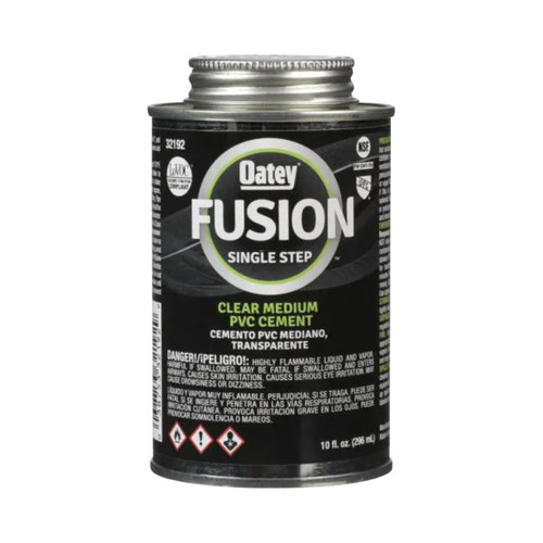 10 oz. Fusion One-Step Clear PVC Cement