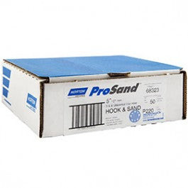 5" P220B UVH HOOK & LOOP JOB PACK SANDING DISCS 50-PACK