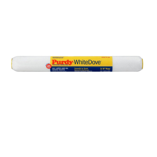 PURDY 144670182 White Dove 18 in. x 3/8 in. Woven Dralon Paint Roller Cover