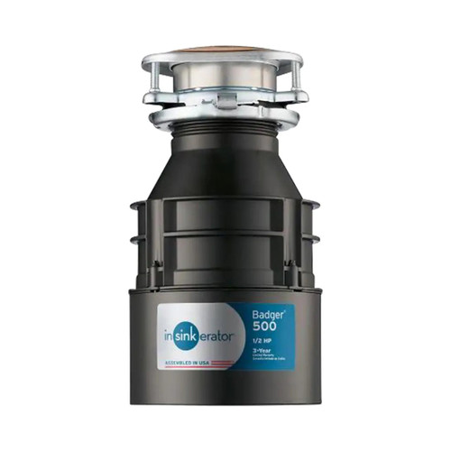 Badger 500 Standard Series 1/2 HP Continuous Feed Garbage Disposal