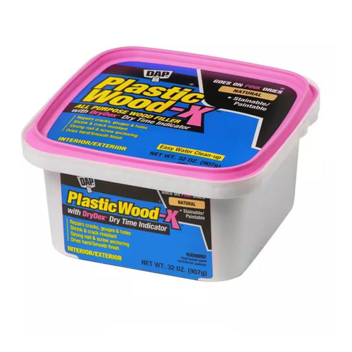 DAP 00543 Plastic Wood-X 32 oz. All Purpose Latex Filler With DryDex Pink Indicator