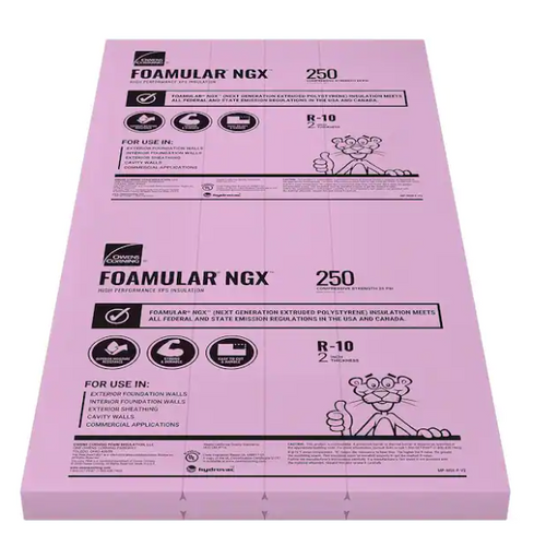 FOAMULAR NGX F-150 1 in. x 4 ft. x 8 ft. SSE R-5 XPS Rigid Foam Board Insulation