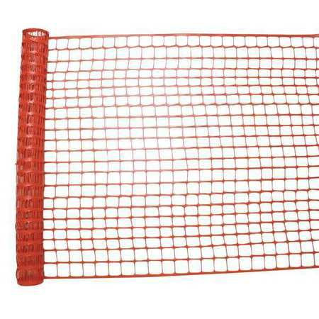 Safety Fence, 4 ft. H, 100 ft. L, Orange