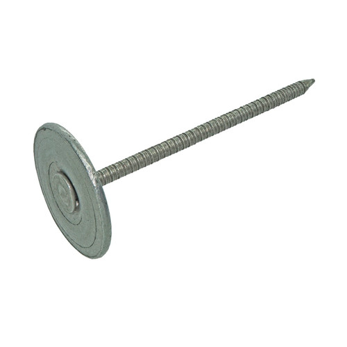 GRIP-RITE 2MRCAP3 #12 x 2 in. Metal Round Cap Roofing Nails (3 lb.) (166/Pack)