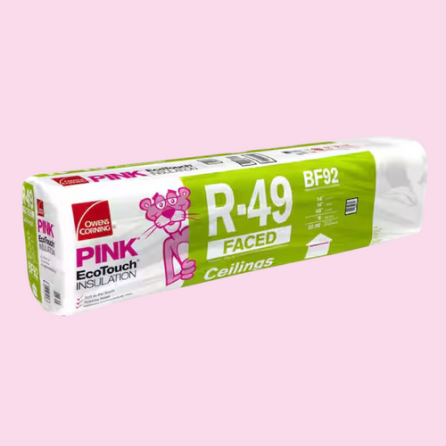 OWENS CORNING 16 in. x 48 in. Attic Faced Fiberglass Batt Insulation 32SQ FT