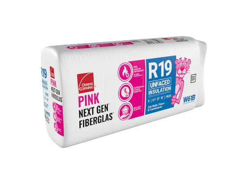 OWENS CORNING R19 23 in. x 93 in. Unfaced Fiberglass Insulation Batt 119SQ
