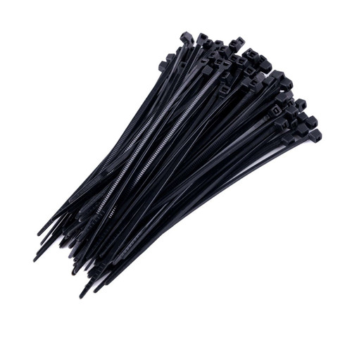 G-FORCE 25204 6 in. x 3/16 in. Nylon Black Cable Ties (100/Pk)