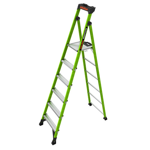 LITTLE GIANT 15398-001 MightyLite IA 8 ft. 300 lb. Fiberglass Stepladder