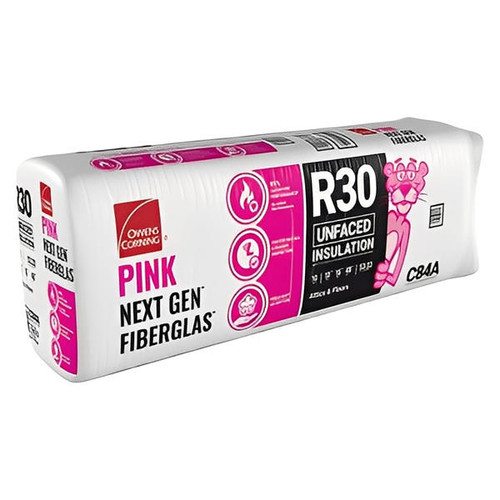 OWENS CORNING R30 24 in. x 48 in. Unfaced Fiberglass Insulation Batt 80SQ FT