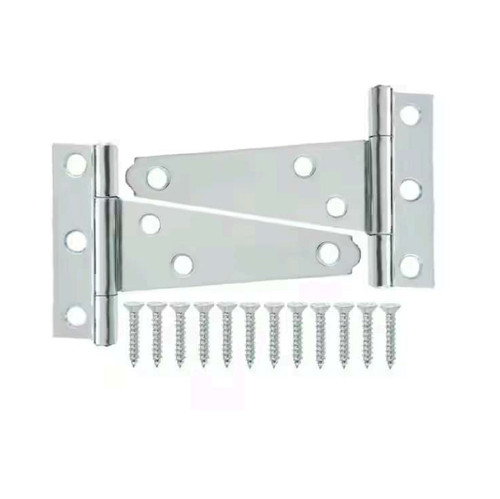 G-FORCE 42525 4 in. Light Tee Hinge Zinc Plated (1 Pair)