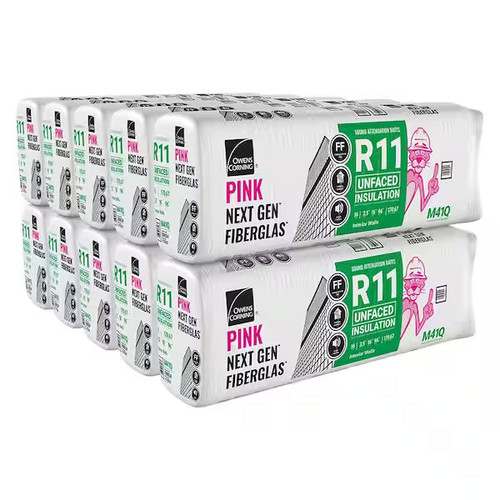 OWENS CORNING R11 16 in. x 96 in. Unfaced Fiberglass Insulation Batt 171SQ FT