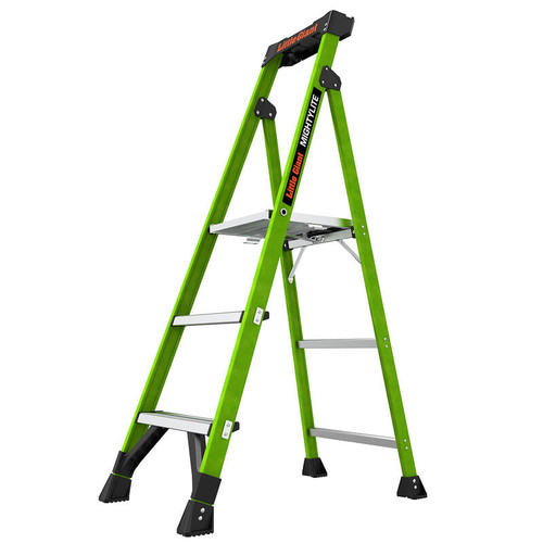 LITTLE GIANT 15395-001 MightyLite IA 5 ft. 300 lb. Rated Fiberglass Stepladder