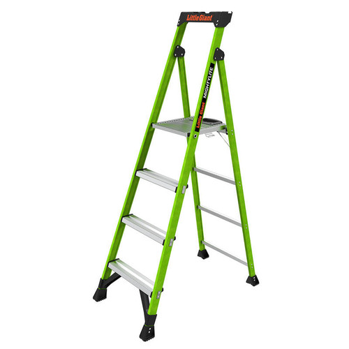 LITTLE GIANT 15396-001 MightyLite IA 6 ft. 300 lb. Rated Fiberglass Stepladder