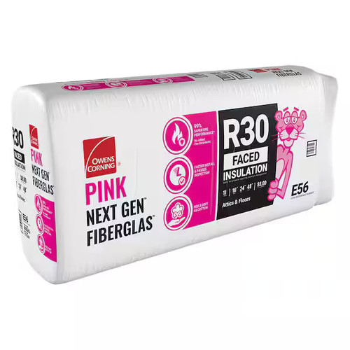 OWENS CORNING R30 24 in. x 48 in. Faced Fiberglass Insulation Batt 88SQ FT