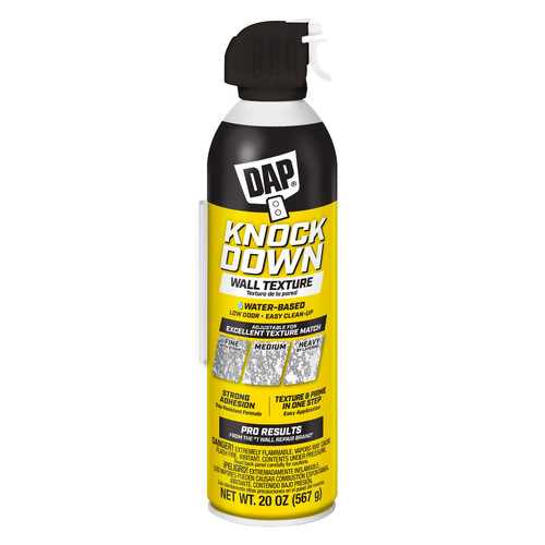 DAP Spray Texture Knockdown Water Based Wall Texture Quick Repair 20 oz.