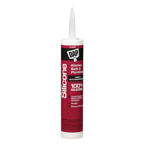 DAP CLEAR KITCHEN & BATH 100% SILICONE 9.8-oz