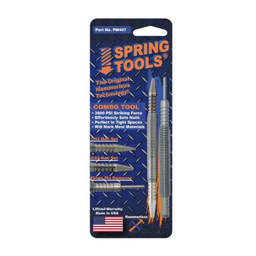 SPRING TOOLS PM407 Paint Pro Pak 1/32 in. & 2/32 in. Nail Set/Door Pin Removal Tool