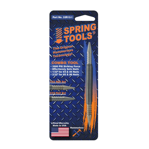 SPRING TOOLS 32R12-1 Combination Center Punch 1/32 in. & 2/32 in. Nail Set Corded