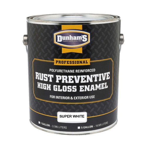 Dunham Rust-Preventive High-Gloss Enamel Paint – Polyurethane-Reinforced, Interior/Exterior, 1 Gallon