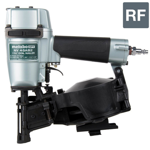 Metabo HPT NV45AB2 | 1-3/4 Inch Coil Roofing Nailer