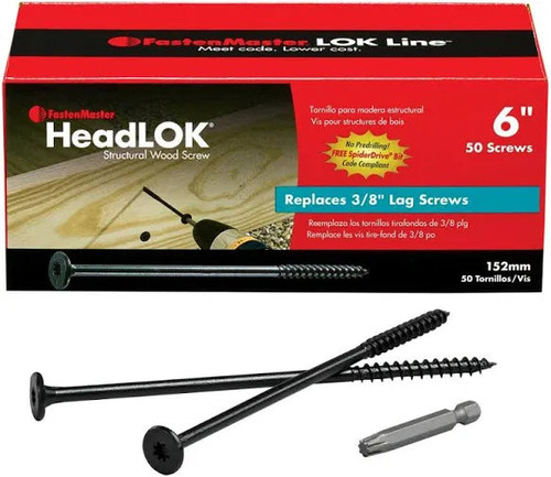6 in. FlatLOK Structural Deck Screw (50/Pack)