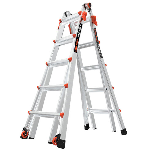 LITTLE GIANT 15422-001 Velocity IA 7 ft. - 19 ft. Aluminum Articulated Extension Ladder