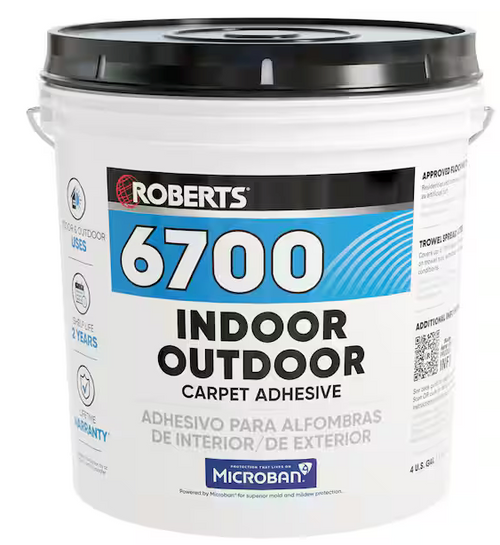ROBERTS Creamy Tan 4 Gal. Indoor/Outdoor Carpet and Artificial Grass Adhesive