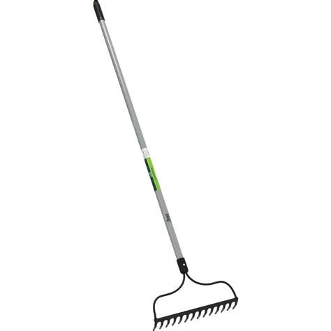 Best Garden 14 in. Steel Bow Garden Rake with Fiberglass Handle (14-Tine)
