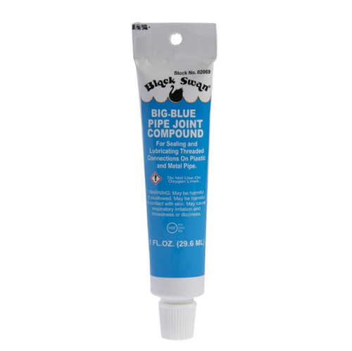 BLACK SWAN 02069 Big Blue Pipe Joint Compound, 1 fl. oz. Hang Tube