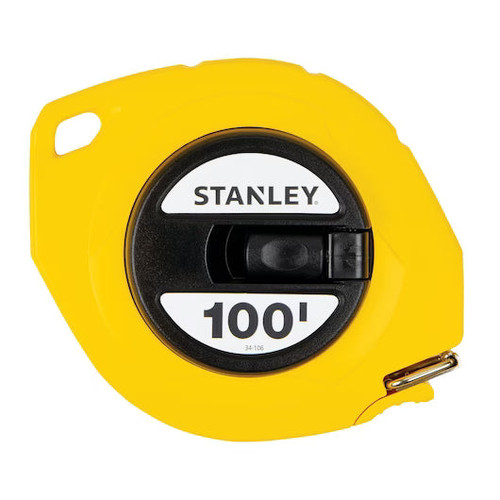 STANLEY 34-106 Closed Case Long Tape Measure - 100 ft. x 3/8 in.