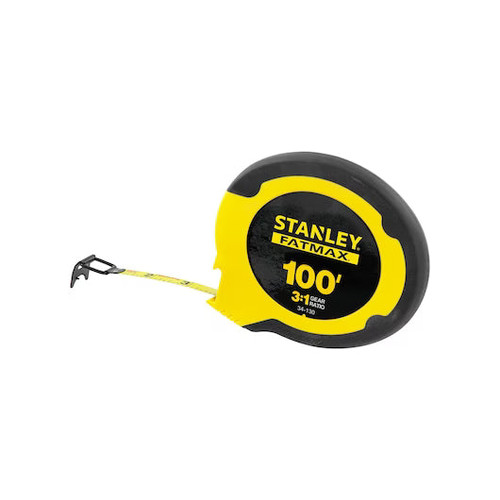 STANLEY 34-130 FATMAX® Steel Long Tape Measure - 100 ft. x 3/8 in.