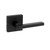 KWIKSET 788HFL Halifax Square Matte Black Half-Dummy Door Lever