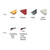 DIABLO DCT334220H10G 3-3/4 in. 220-Grit Detail Triangle Sanding Sheets (10-Pack)