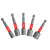 DIABLO DNTSL-S5 2-9/16 in. Magnetic Nut Driver Assorted Pack (5-Piece)