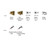 DIABLO DS006S 6-Piece Bi-Metal Reciprocating Saw Blade Set for Wood and Metal Demolition