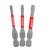 DIABLO DSQV2-S3 2 in. Square Drive Bit Assorted Pack (3-Piece)