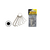 G-FORCE 24002 7-Piece Hex Key Set On Key Ring, SAE From 5/64 in. To 1/4 in.