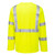 PORTWEST S199YERL - Hi-Vis Pocketless T-Shirt L/S - Yellow - L