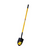 G-FORCE ROUND POINT SHOVEL 52914 58 in. Fiberglass Handle Rubber Grip