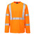 PORTWEST S199ORRXL - Hi-Vis Pocketless T-Shirt L/S - Orange - XL