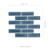 BAY BLUE BEVELED TILE 2” X 6”      (1 SQF piece)