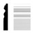 5/8 in. x 4 in. x 8 ft. MDF Baseboard Moulding