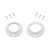 1-3/8 in. Metal Pole Sockets - White