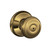 Schlage Georgian Privacy Door Knob - Antique Brass